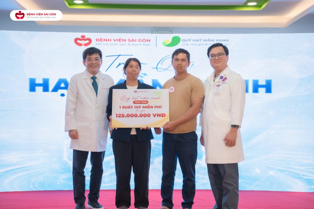 Gia đình may mắn nhận được suất IVF Miễn phí trị giá 125 triệu đồng